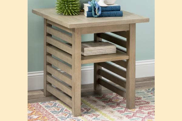 Legacy Edgewater - Soft Sand Square End Table