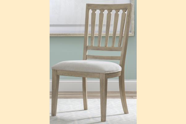 Legacy Edgewater - Soft Sand Slat Back Side Chair