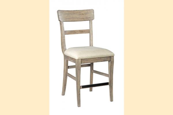 Kincaid The Nook-Heathered Oak Counter Height Side Chair w/ Upholstered Seat