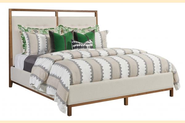 Kincaid Monogram Walnut Queen Pinehurst Upholstered Bed