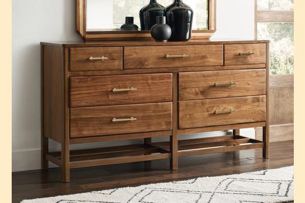 Kincaid Monogram Walnut Wonderland Seven Drawer Dresser